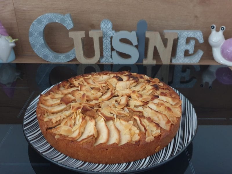 Cliquez pour zoomer ! Gâteau à la semoule et aux pommes Thermomix par Petroni