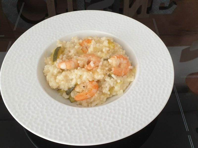 Cliquez pour zoomer ! Risotto courgettes et crevettes Thermomix par Petroni