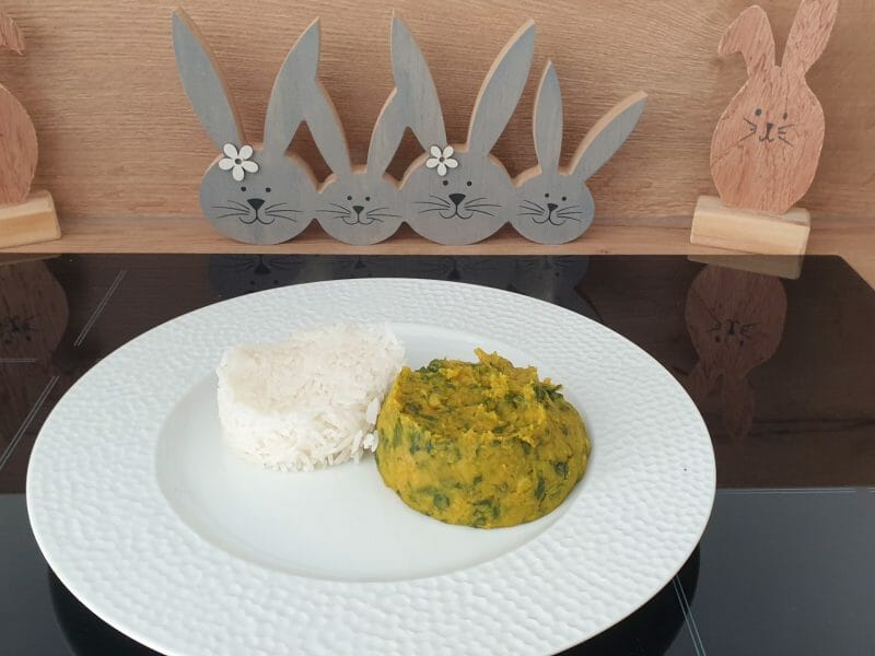 Cliquez pour zoomer ! Dhal d’épinards et de lentilles corail Thermomix par Petroni