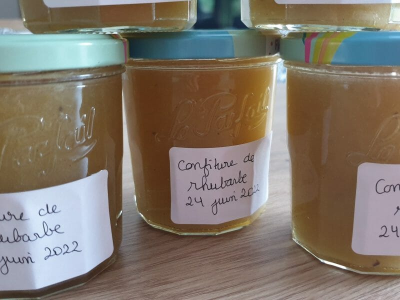 Cliquez pour zoomer ! Confiture de rhubarbe Thermomix par Petroni