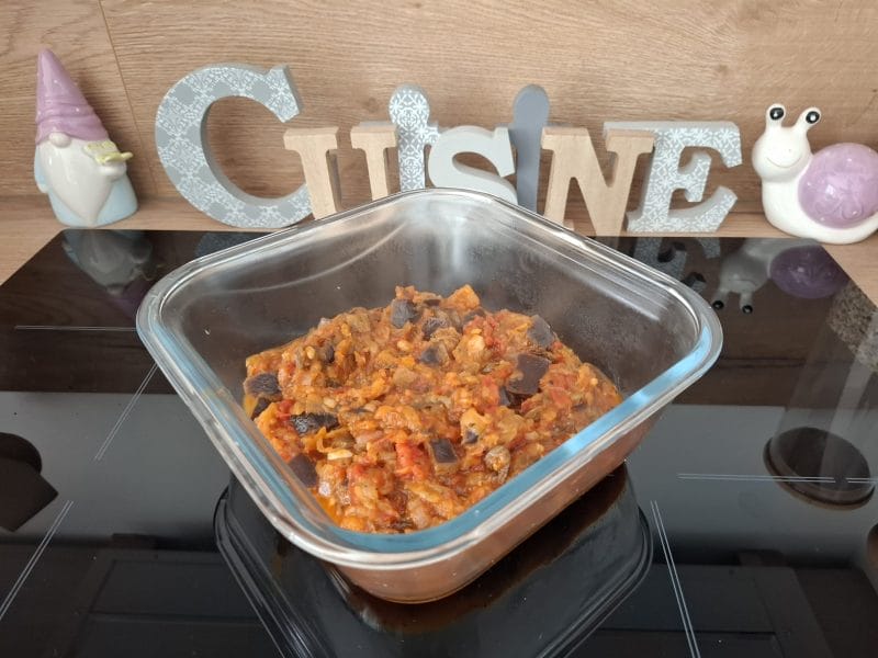 Cliquez pour zoomer ! Mijoté d’aubergines à la tomate Thermomix par Petroni