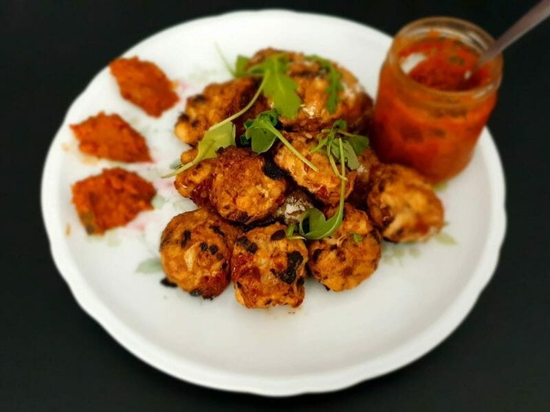 Cliquez pour zoomer ! Boulettes de poulet aux olives Thermomix par Petroni