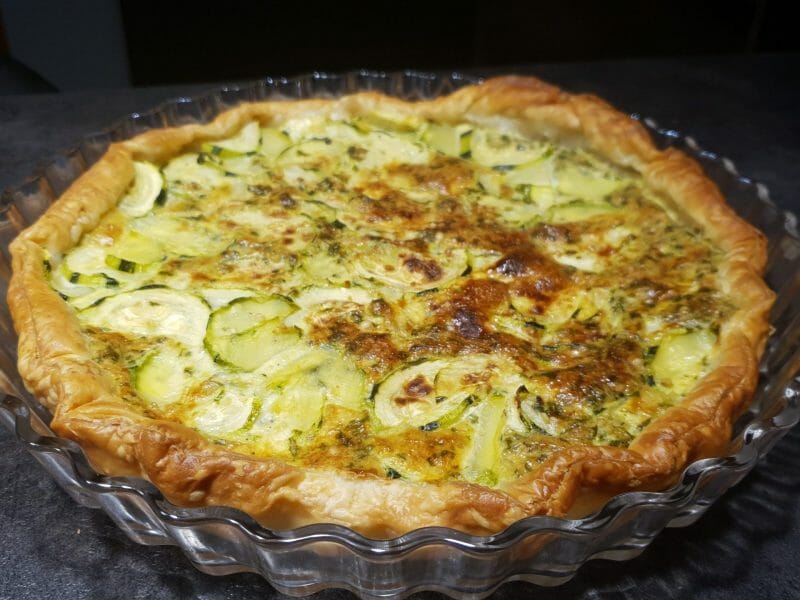 Cliquez pour zoomer ! Tarte aux courgettes et au pesto Thermomix par Petroni