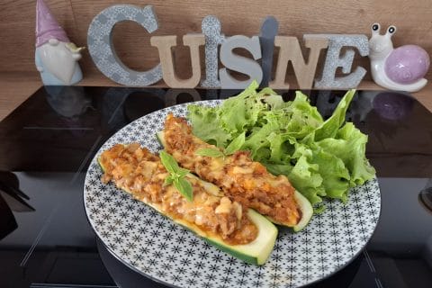 Cliquez pour zoomer ! Courgettes farcies à la viande hachée Thermomix par Petroni
