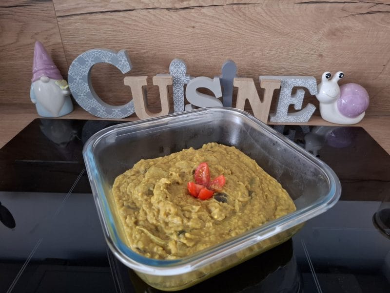 Cliquez pour zoomer ! Dhal d’aubergine et de lentilles corail Thermomix par Petroni