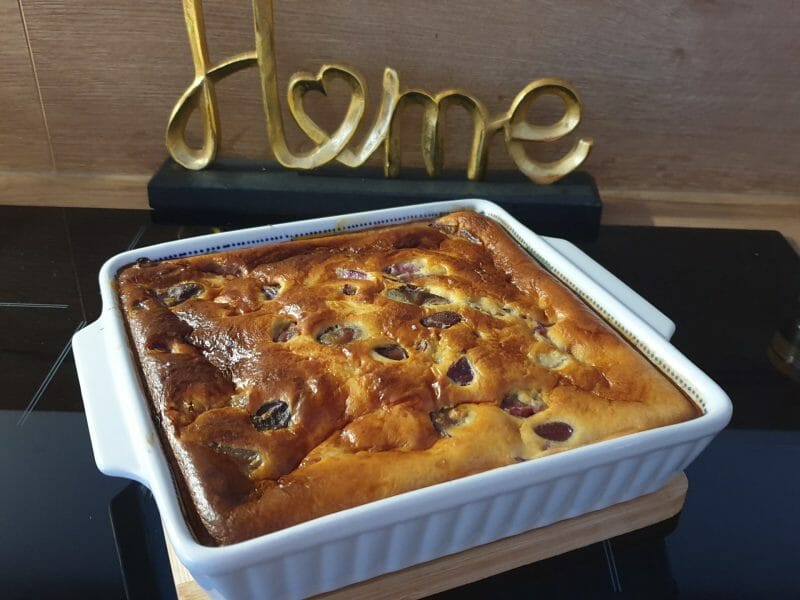 Cliquez pour zoomer ! Clafoutis aux mirabelles Thermomix par Petroni