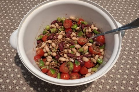 Cliquez pour zoomer ! Salade de légumineuses aux bâtonnets de crabe Thermomix par Petroni