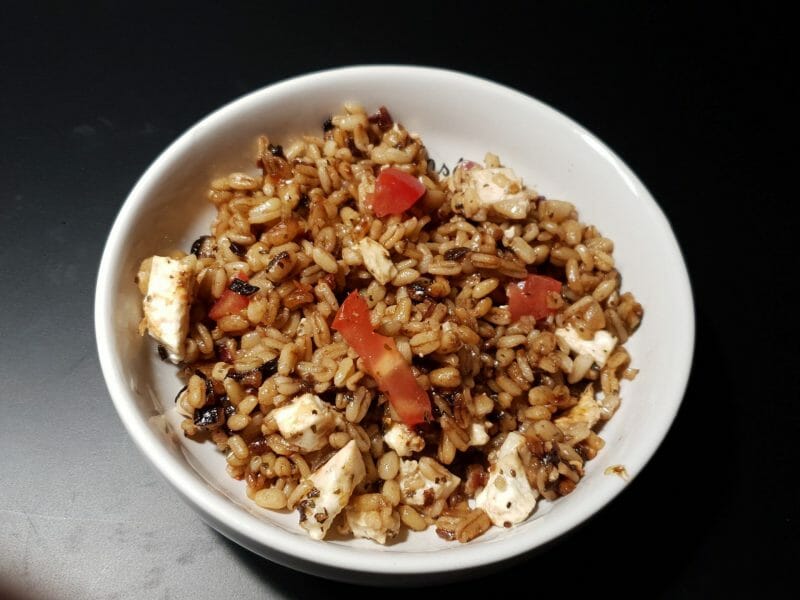 Cliquez pour zoomer ! Salade d’ebly, oignon caramélisé & mozzarella Thermomix par Petroni