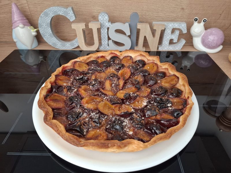 Cliquez pour zoomer ! Tarte aux quetsches Thermomix par Petroni