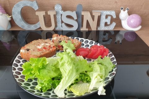 Cliquez pour zoomer ! Cake aux poivrons, fêta et olives Thermomix par Petroni