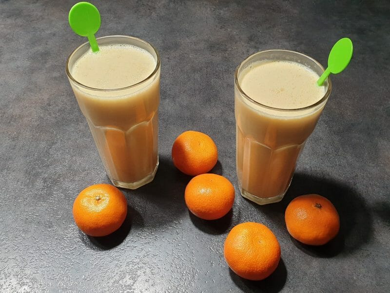 Cliquez pour zoomer ! Milkshake orange banane Thermomix par Petroni