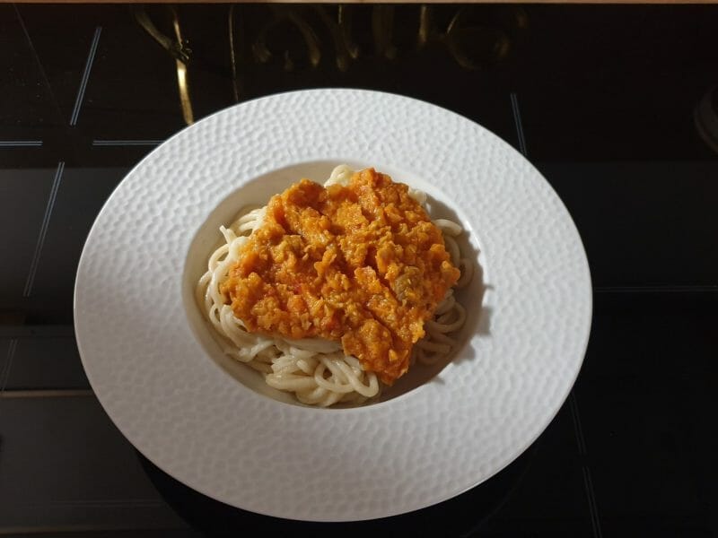 Cliquez pour zoomer ! Bolognaise végétarienne aux lentilles Thermomix par Petroni