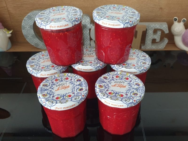 Cliquez pour zoomer ! Confiture de framboises Thermomix par Petroni