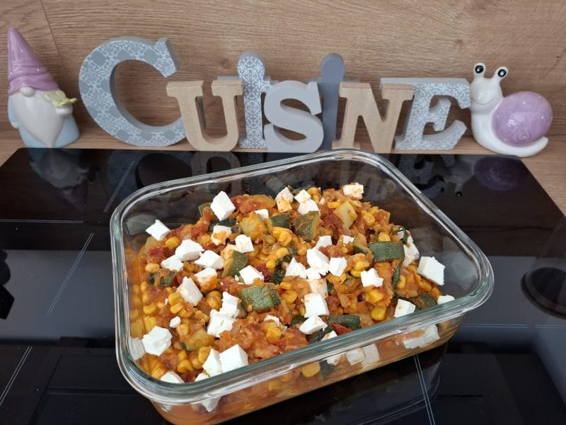 Poêlée de courgettes à la mexicaine Thermomix par Petroni