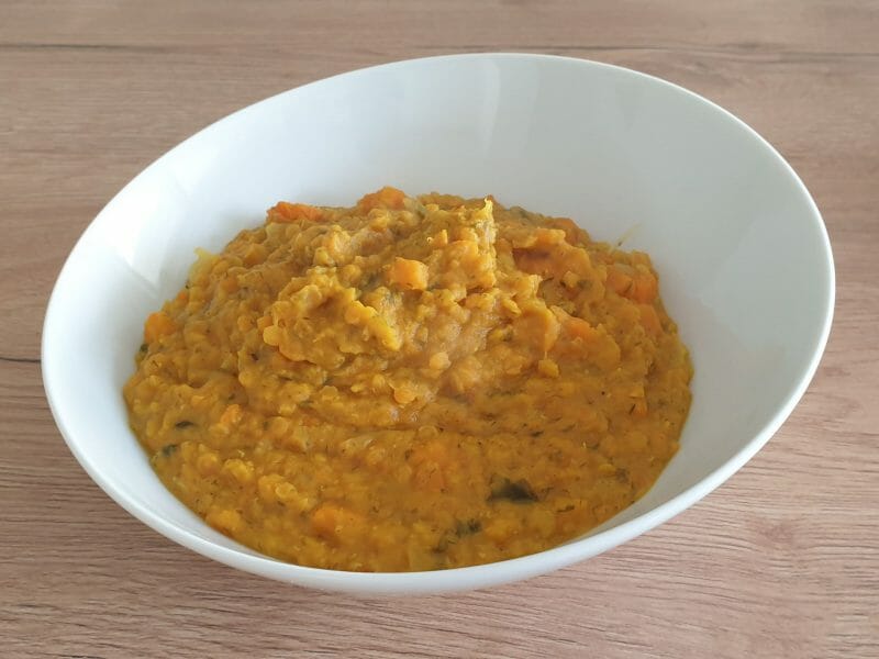 Cliquez pour zoomer ! Dhal de patate douce et de lentilles corail Thermomix par Petroni
