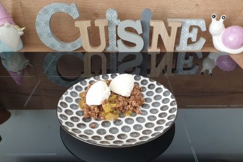 Cliquez pour zoomer ! Crumble à la rhubarbe Thermomix par Petroni