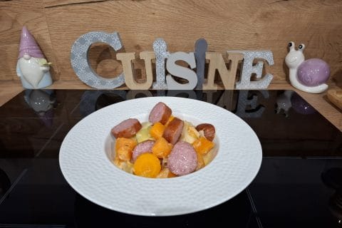 Cliquez pour zoomer ! Potée carottes, chou-rave et saucisses Thermomix par Petroni