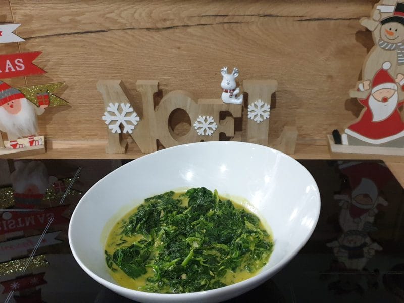 Cliquez pour zoomer ! Épinards au curry et à la crème de coco Thermomix par Petroni