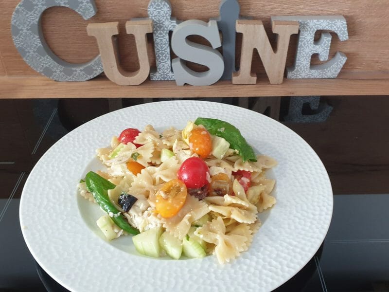 Cliquez pour zoomer ! Salade de pâtes à la grecque Thermomix par Petroni