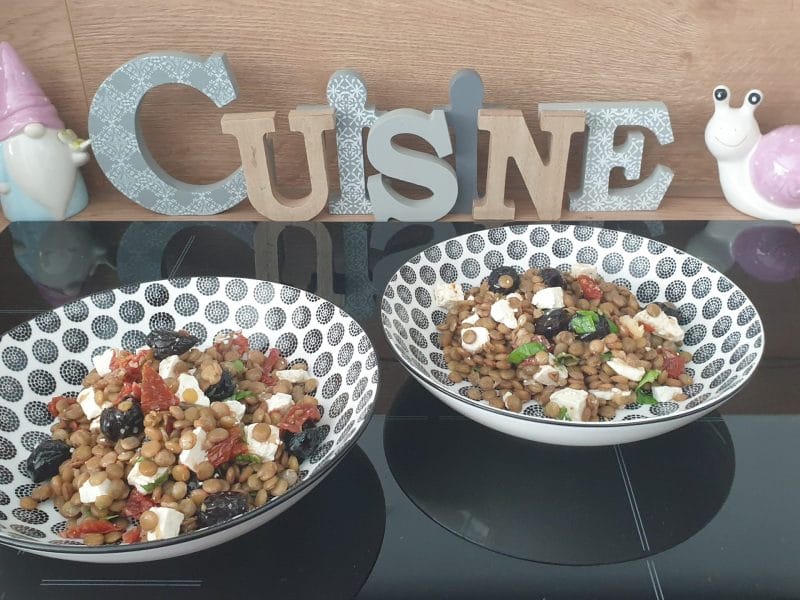 Cliquez pour zoomer ! Salade de lentilles à la grecque Thermomix par Petroni