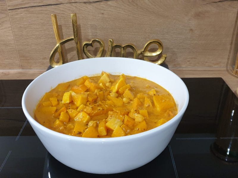 Cliquez pour zoomer ! Curry de butternut, pois chiches et lentilles Thermomix par Petroni