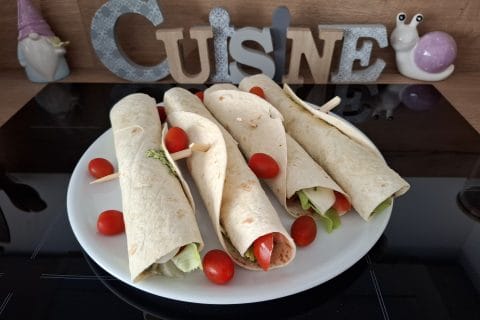 Cliquez pour zoomer ! Wraps tomates, mozzarella et basilic Thermomix par Petroni
