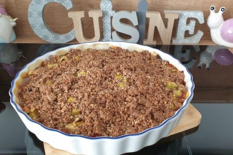 Cliquez pour zoomer ! Crumble à la rhubarbe Thermomix par Petroni