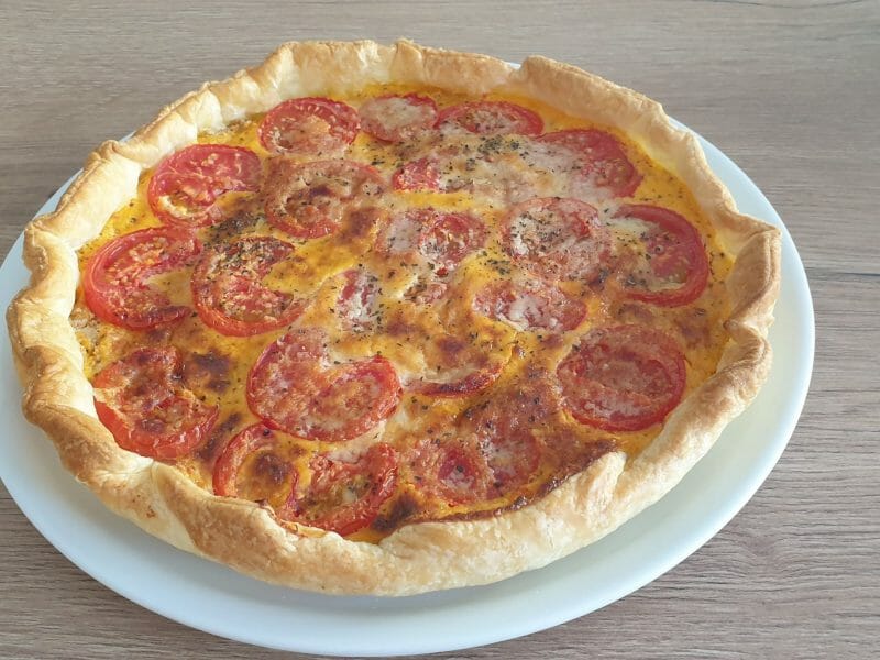 Cliquez pour zoomer ! Tarte aux tomates et parmesan Thermomix par Petroni