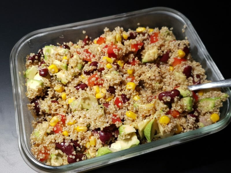 Cliquez pour zoomer ! Salade de quinoa mexicaine Thermomix par Petroni