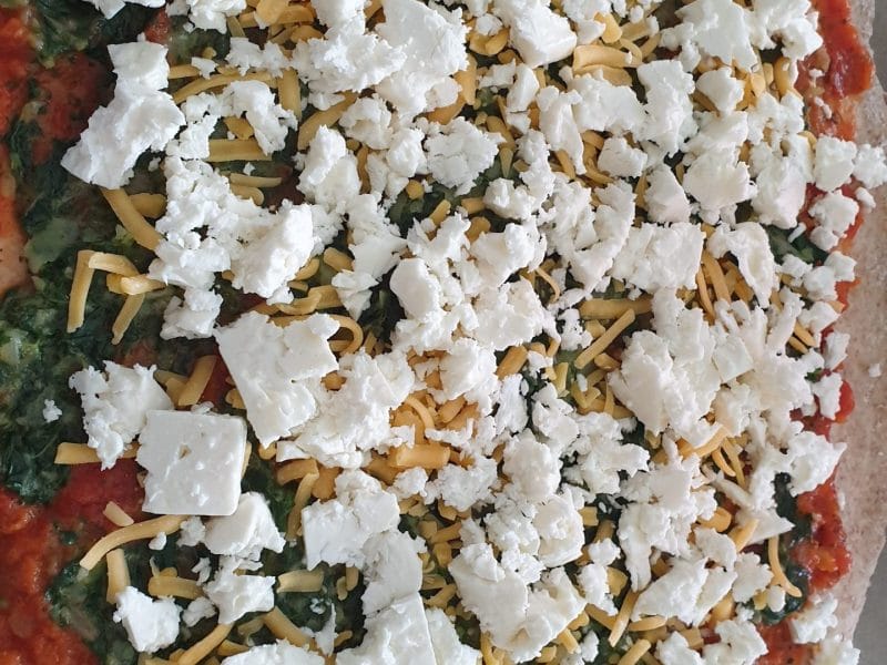 Cliquez pour zoomer ! Pizza épinards et feta Thermomix par Petroni