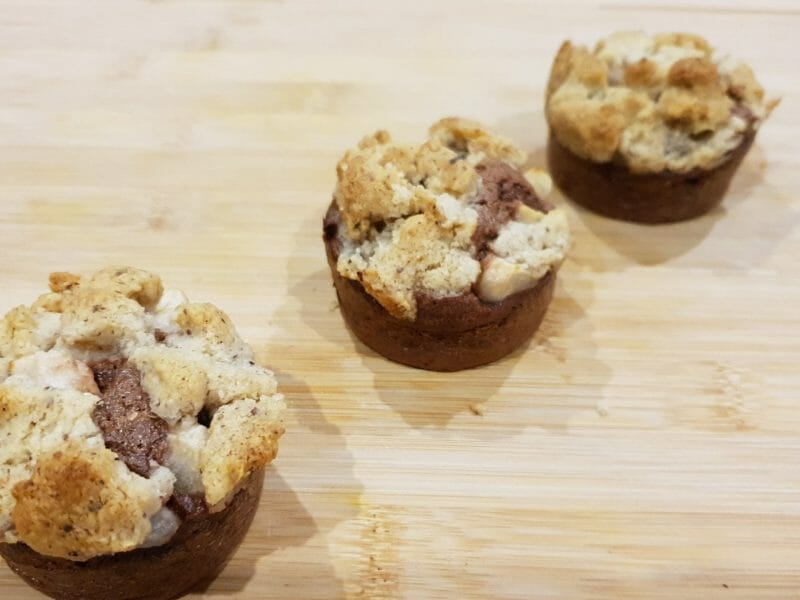 Cliquez pour zoomer ! Crumb cake poires et chocolat Thermomix par Petroni