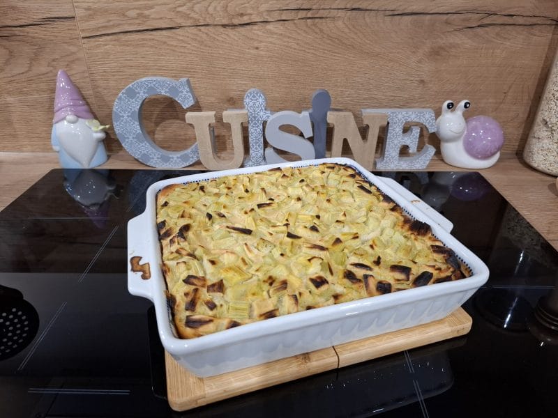 Cliquez pour zoomer ! Clafoutis à la rhubarbe Thermomix par Petroni