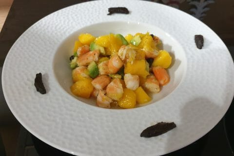 Cliquez pour zoomer ! Ceviche de crevettes, mangue, avocat Thermomix par Petroni