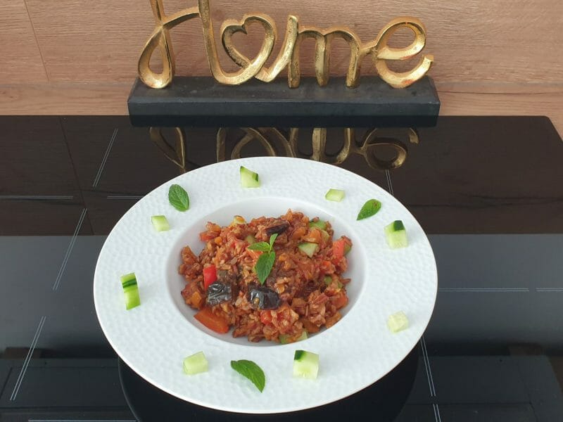 Cliquez pour zoomer ! Salade de riz arc-en-ciel Thermomix par Petroni