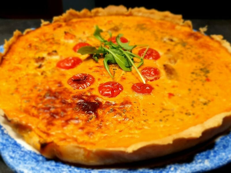 Cliquez pour zoomer ! Tarte au thon, tomate et moutarde Thermomix par Petroni