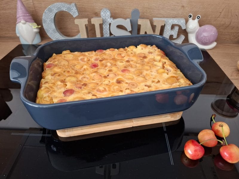 Cliquez pour zoomer ! Clafoutis aux cerises Thermomix par Petroni