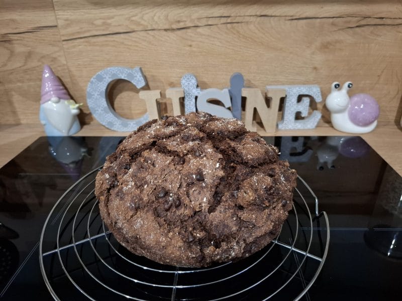 Cliquez pour zoomer ! Pain au cacao et pépites de chocolat Thermomix par Petroni