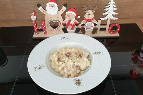 Cliquez pour zoomer ! Risotto façon carbonara Thermomix par Petroni