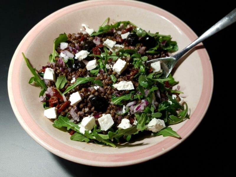 Cliquez pour zoomer ! Salade de lentilles à la grecque Thermomix par Petroni