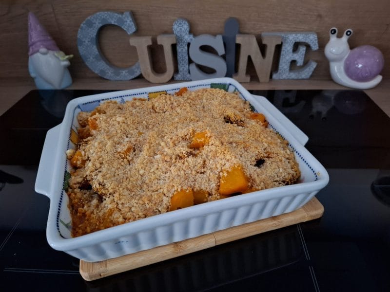 Cliquez pour zoomer ! Crumble de butternut au chorizo Thermomix par Petroni