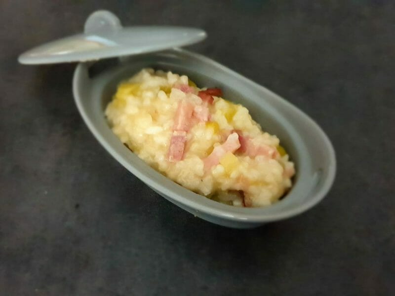 Cliquez pour zoomer ! Risotto poireaux et lardons Thermomix par Petroni
