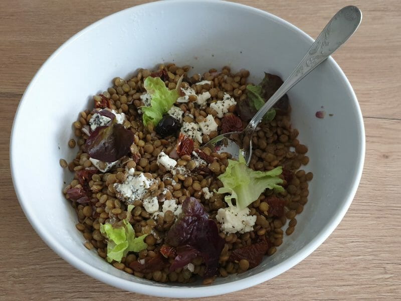 Cliquez pour zoomer ! Salade de lentilles à la grecque Thermomix par Petroni