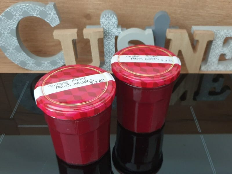 Cliquez pour zoomer ! Compote pomme framboise Thermomix par Petroni