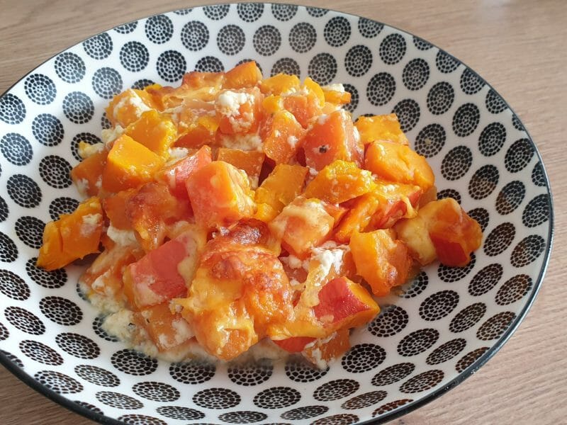 Cliquez pour zoomer ! Gratin de potiron et papate douce au comté Thermomix par Petroni