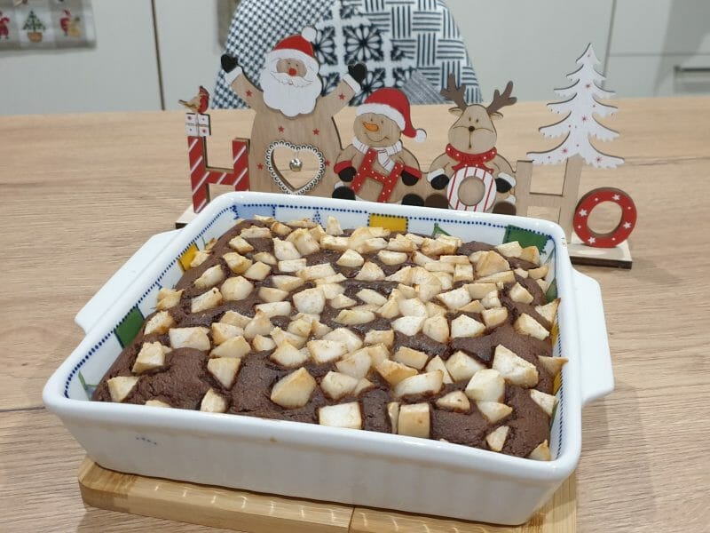 Cliquez pour zoomer ! Brownies aux poires Thermomix par Petroni