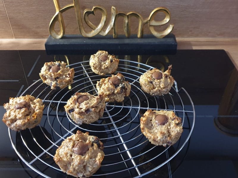 Cliquez pour zoomer ! Muffins au son d’avoine et aux pépites de chocolat Thermomix par Petroni