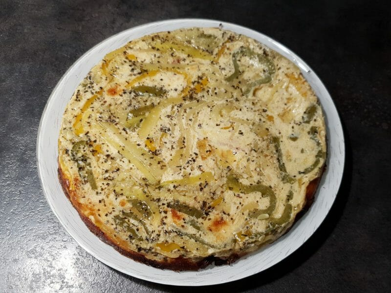 Cliquez pour zoomer ! Quiche poivrons et courgettes Thermomix par Petroni