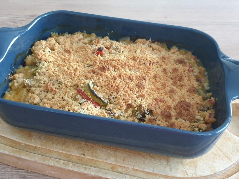 Cliquez pour zoomer ! Crumble aux légumes provençaux Thermomix par Petroni