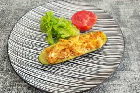 Cliquez pour zoomer ! Courgettes farcies au thon Thermomix par Petroni