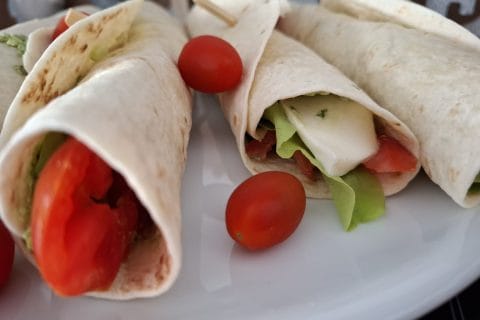 Cliquez pour zoomer ! Wraps tomates, mozzarella et basilic Thermomix par Petroni